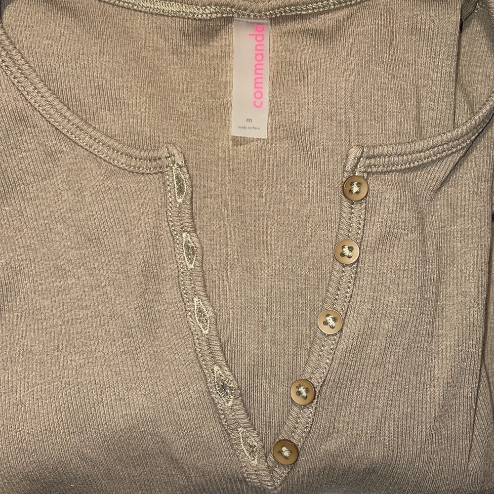 Commando Ribbed Henley Bodysuit - image 4